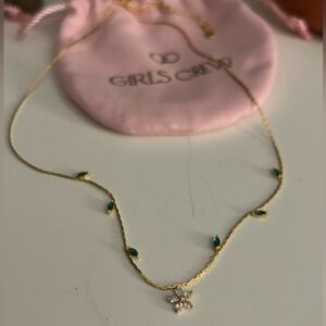 Girls crew gold plated necklace